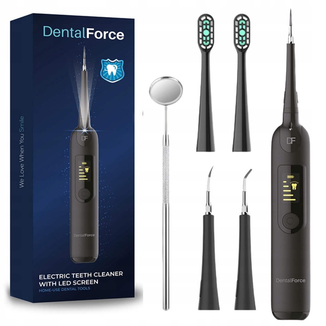 DentalForce DFSC2005 elektrická zubná kefka + scaler, čierna